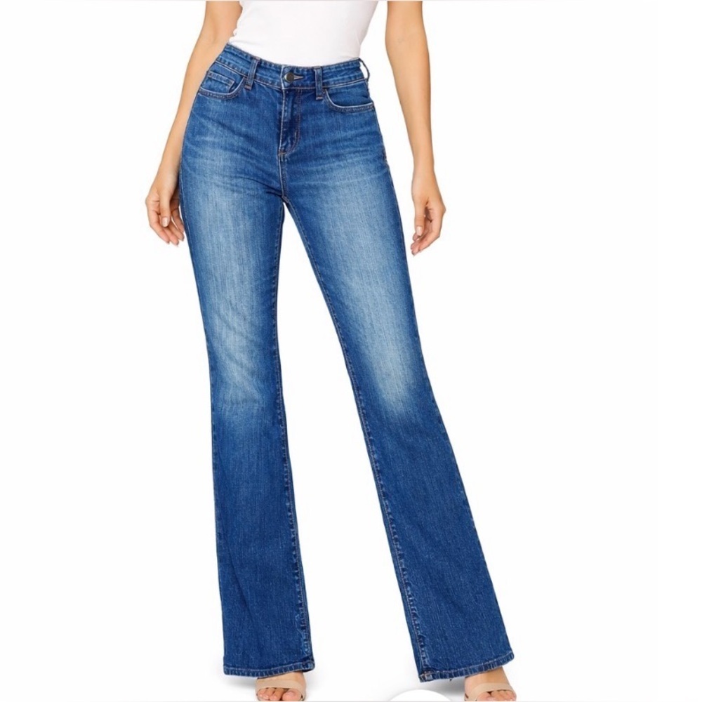 Eddie Bauer jeans SZ 8S Mid rise bootcut leg 28 X 27”